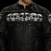First MFG Co. Savage Skulls Motorcycle Leather Jacket