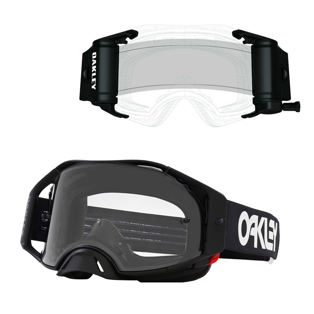 0OO7046F400-BRO-KIT Oakley Airbrake MX B1B Goggles + Oakley Airbrake BRO MX Roll-Off Accessory