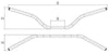 Dimensions alloy off road bars