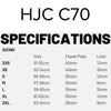 C70 Sizing