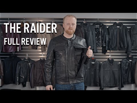 First MFG Co. Raider Men's Motorcycle Leather Jacket (Black)